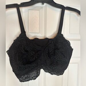 Aerie Elegant Black Lace Bralette